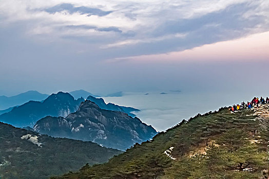 安徽省黄山市黄山风景区天海大峡谷自然景观