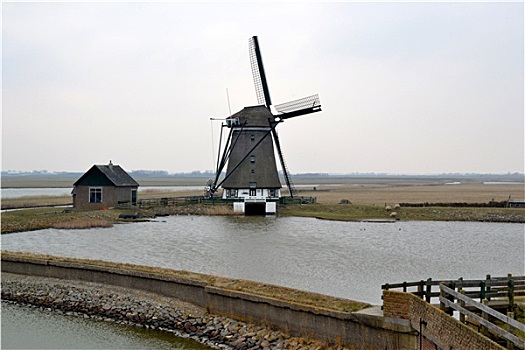 风车,兰卡斯特,特塞尔,荷兰