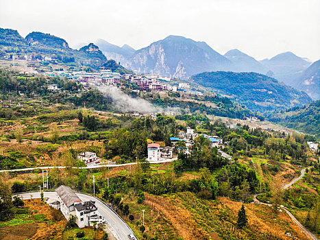 航拍湖北恩施大峡谷云龙地缝景区