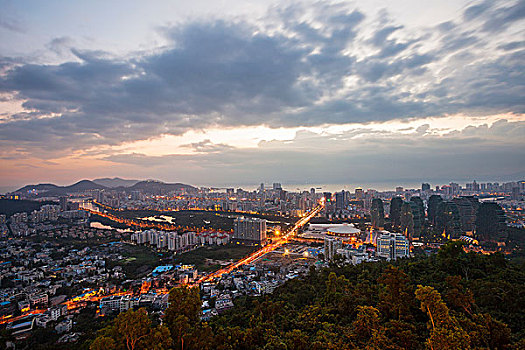 三亚城市夜景