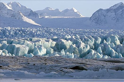 冰河,楚加,阿拉斯加,冬天
