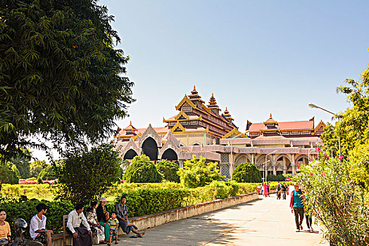 蒲甘,考古博物馆,老,曼德勒,区域,缅甸
