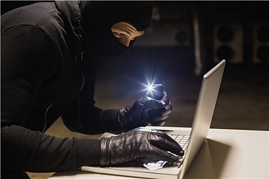 盗窃,黑客攻击,笔记本电脑,制作,亮光,电话