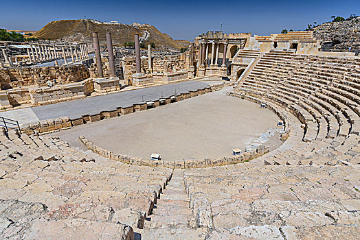 罗马剧场,约旦,山谷,北方,地区,以色列