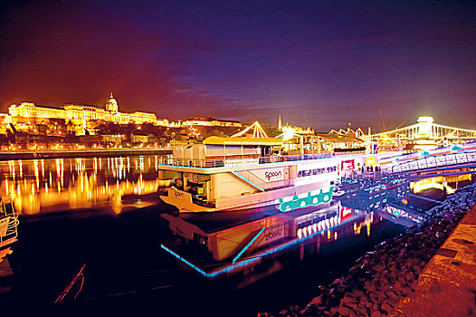勺子,船,餐馆,布达佩斯,匈牙利