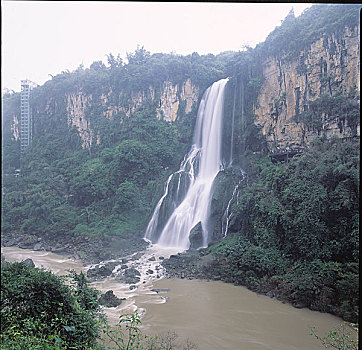 贵州,马岭河,瀑布,峡谷,河流