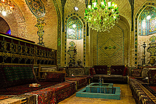 传统,房子,餐馆,德黑兰,伊朗,亚洲