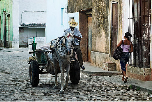 马车,特立尼达,古巴