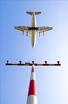 客机,飞跃,位置,机场,德国