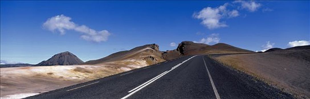 道路,靠近,米湖,东北方,冰岛