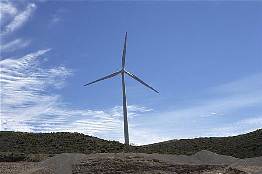 风车,内华达山脉,西班牙