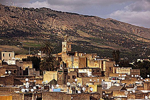 景色,老城,摩洛哥