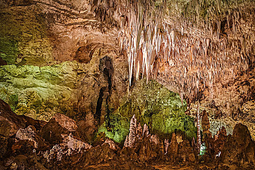 滴水石,洞穴,卡尔斯巴德洞穴国家公园,新墨西哥,美国