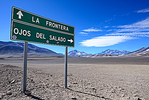 引导,边界,阿根廷,火山,阿塔卡马沙漠,旧金山,区域,智利,南美