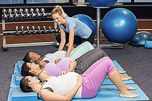 健身,训练,帮助,孕妇,休闲,中心