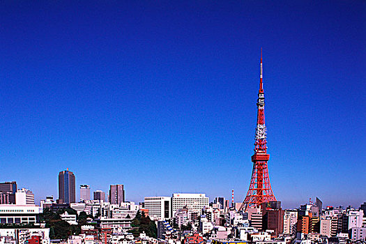 日本,东京,东京塔,前景