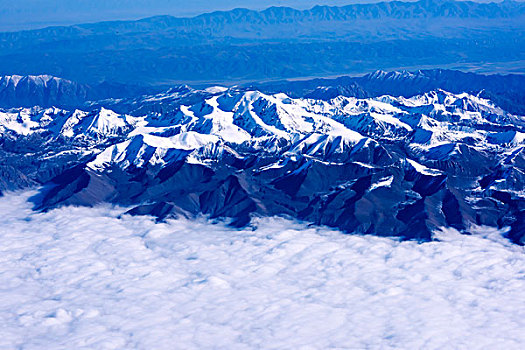 云海,山脉,群山,雪山