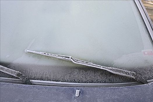 霜,汽车,冬天