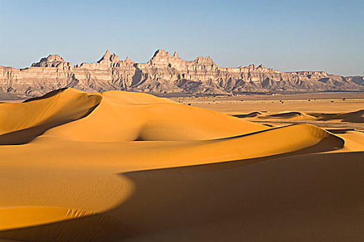 沙子,沙丘,正面,山峦,利比亚,沙漠,撒哈拉沙漠,北非,非洲