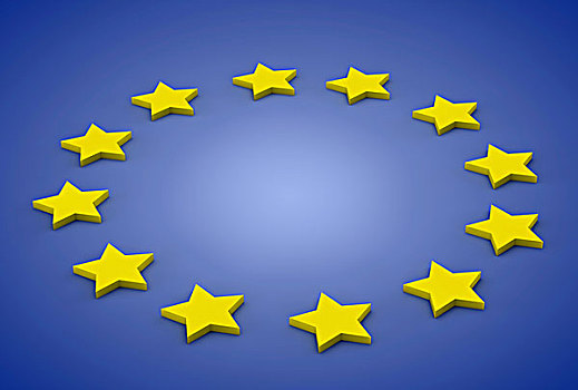 欧洲,旗帜,星,欧盟,插画
