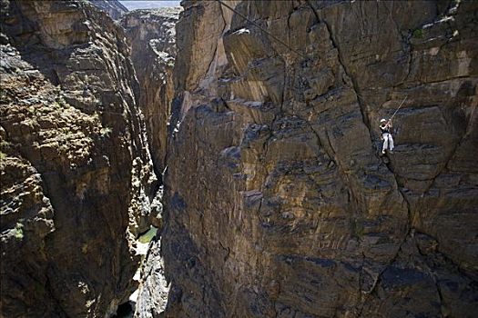 阿曼,西部,哈迦,山峦,蛇,峡谷,铁,道路,攀登者,探险,穿过,隔阂,探索,只有,钟点,马斯喀特,英国人,攀登,贾斯廷