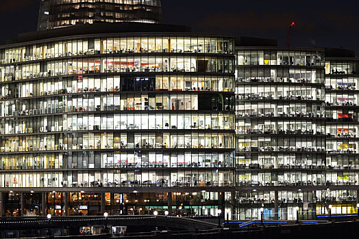 明亮,光亮,现代办公室,建筑,伦敦