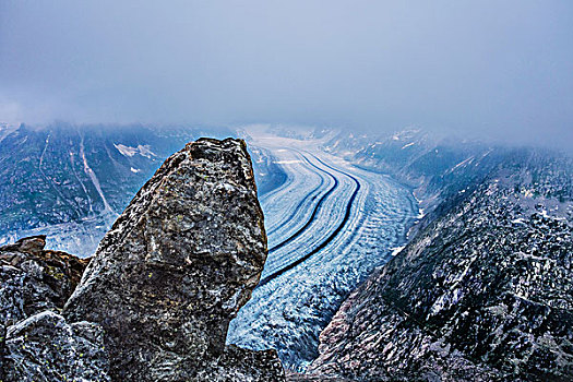 岩石构造,低云,瑞士