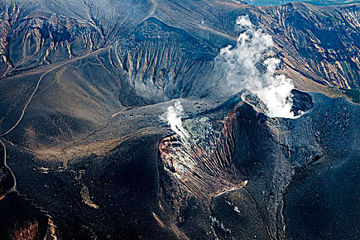 火山口,山