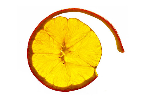 新鲜水果橙子切面
