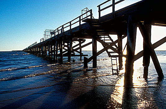 一个,英里,码头,卡那封郡,西澳大利亚州