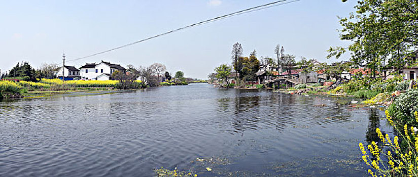 常熟农村河道全景