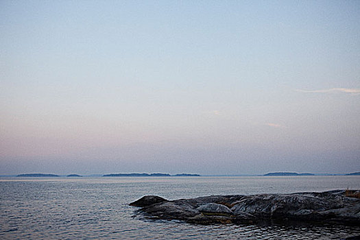 岩石,海岸线,瑞典
