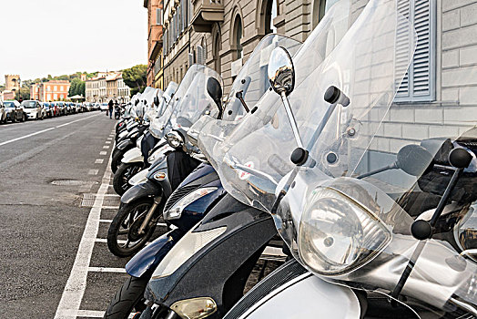 佛罗伦萨,特色,轻型摩托车,停放