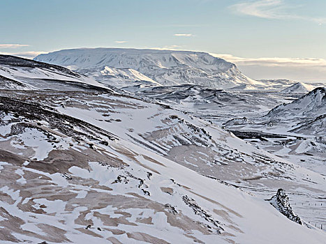 高地,冰岛,冬天,挨着,湖,米湖,大幅,尺寸