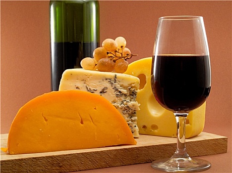 奶酪,葡萄酒
