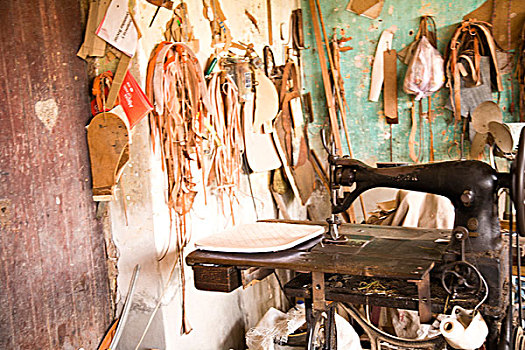 手工制作,皮革,商品,靠近,玛扎特兰,墨西哥