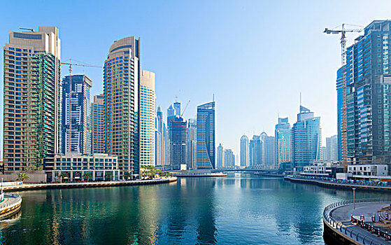 迪拜,码头,白天,阿联酋