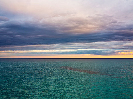 阴天,上方,平静,海洋,马略卡岛,巴利阿里群岛,西班牙