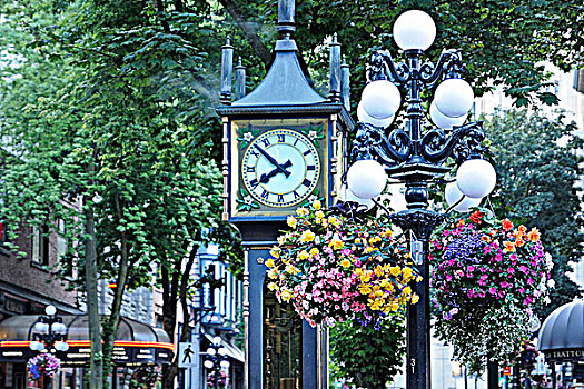 钟表,盖斯镇,温哥华,不列颠哥伦比亚省,加拿大