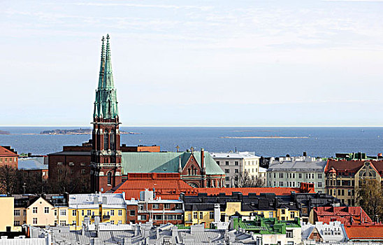 城市,教堂,赫尔辛基,芬兰,欧洲