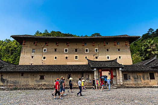 福建南靖土楼建筑风光