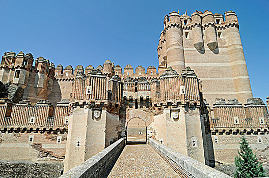 城堡,风格,博物馆,塞戈维亚省,卡斯提尔,西班牙,欧洲