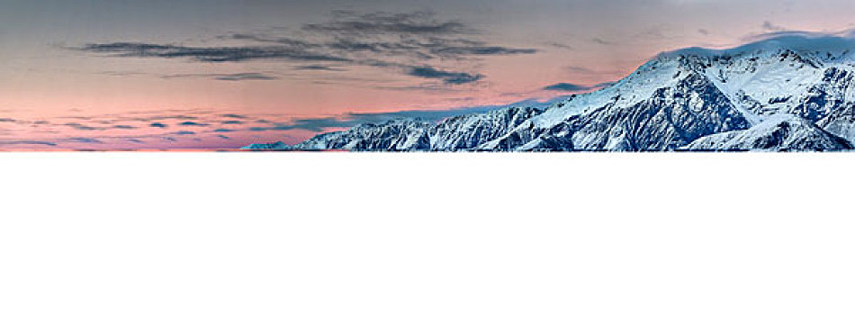 云,上方,冰冻,普卡基湖,后面,坎特伯雷,新西兰