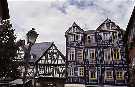 涂绘,房子,城镇,德国