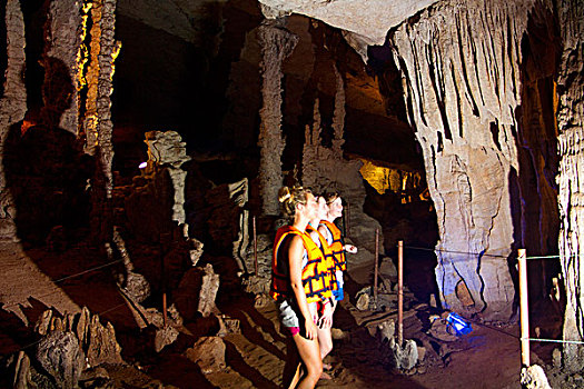 洞穴,惊奇,自然现象,价值,旅游,老挝