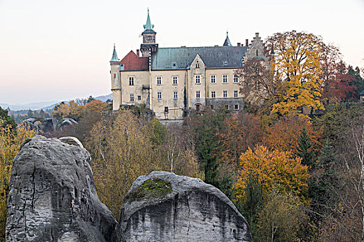 捷克共和国,波希米亚,哥特式,城堡,14世纪