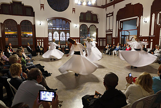 旋转,跳舞,狂舞托钵僧,火车站,伊斯坦布尔,土耳其,欧洲,省,亚洲