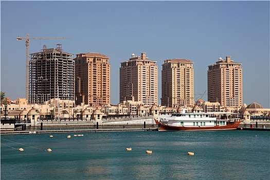 建筑,奢华,码头,波尔图,阿拉伯,多哈,卡塔尔,中东
