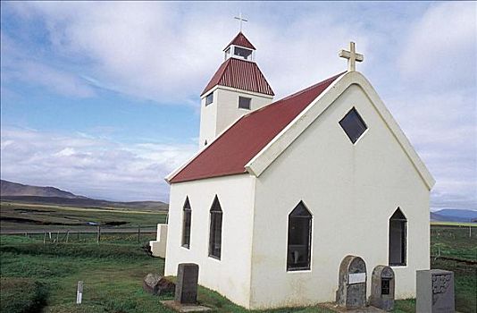 教堂,冰岛,欧洲,乡村,田园