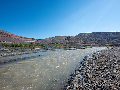 新疆,壁上,河流